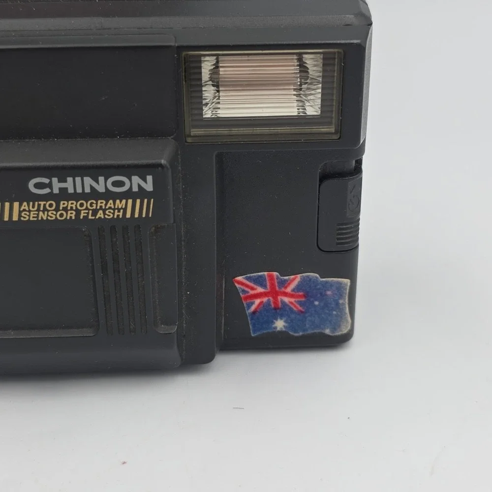 Chinon Auto 1001 DX 35mm Point & Shoot Film Camera Untested Parts Or Repair